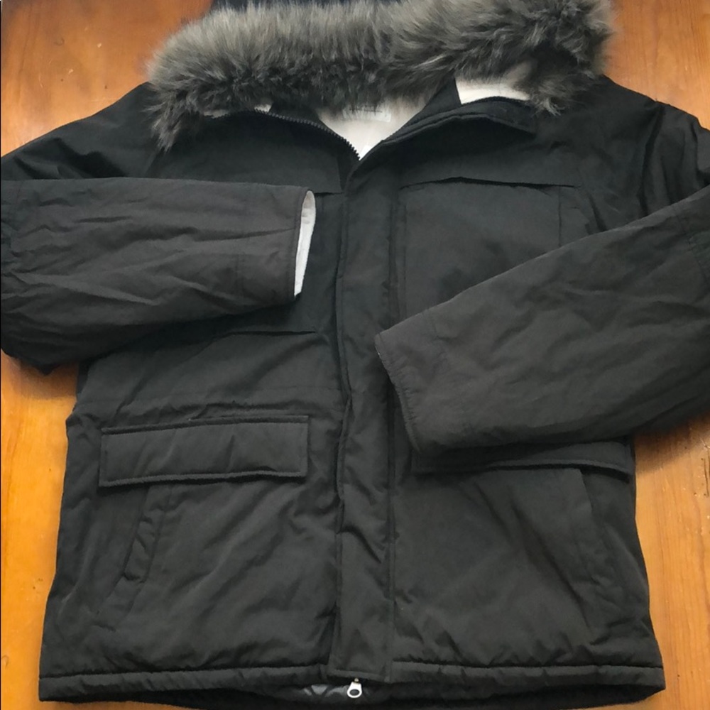 New Urban Outfitters Jacket with faux fur hood